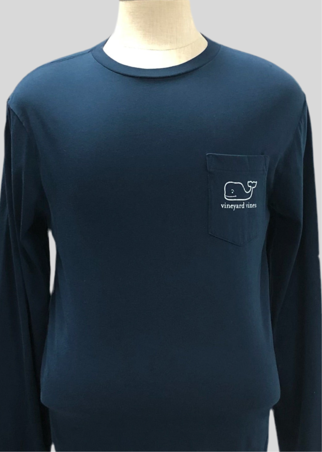 Camiseta cuello redondo Vineyard Vines 🐳 color azul navy con Diseño de ballena en blanco Talla M