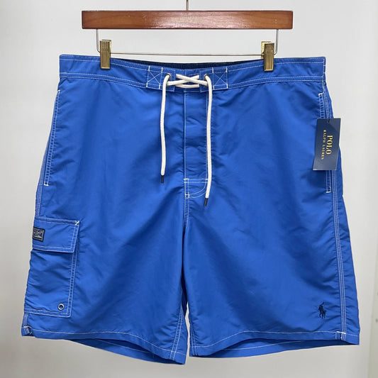 Short de baño Polo Ralph Lauren 🏇🏼 color azul con logo en azul navy talla XL