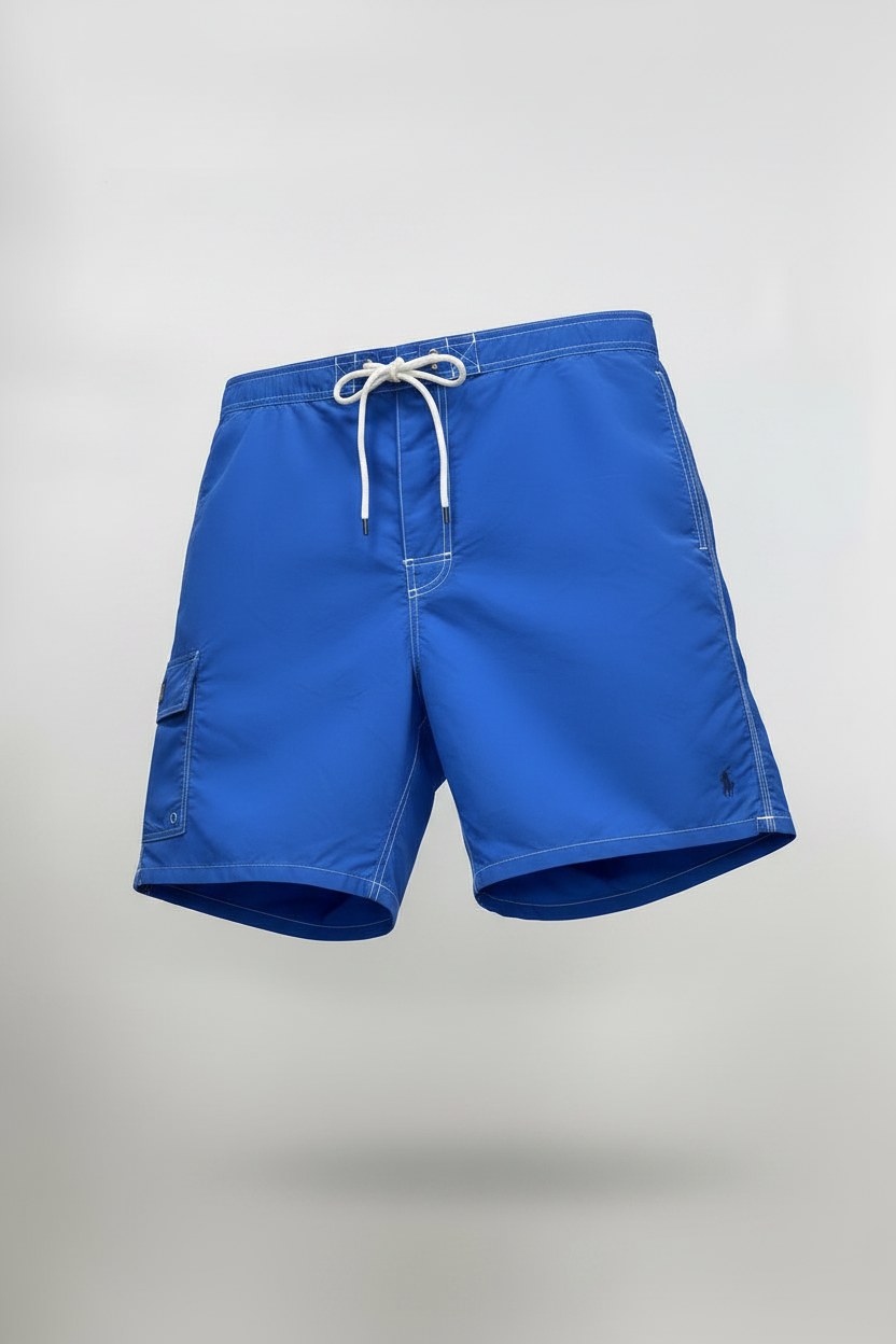 Short de baño Polo Ralph Lauren 🏇🏼 color azul con logo en azul navy talla XL