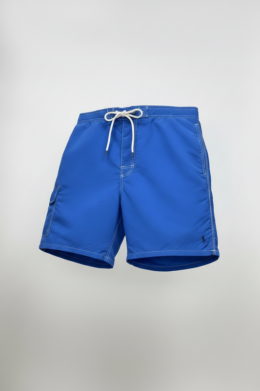 Short de baño Polo Ralph Lauren 🏇🏼 color azul con logo en azul navy talla XL