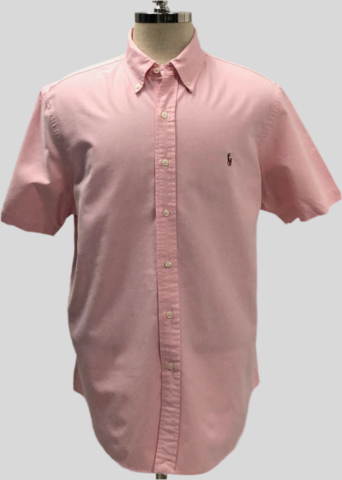 Camisa de botones Polo Ralph Lauren 🏇🏼 Oxford en color rosado claro Talla XL Entalle Clásico