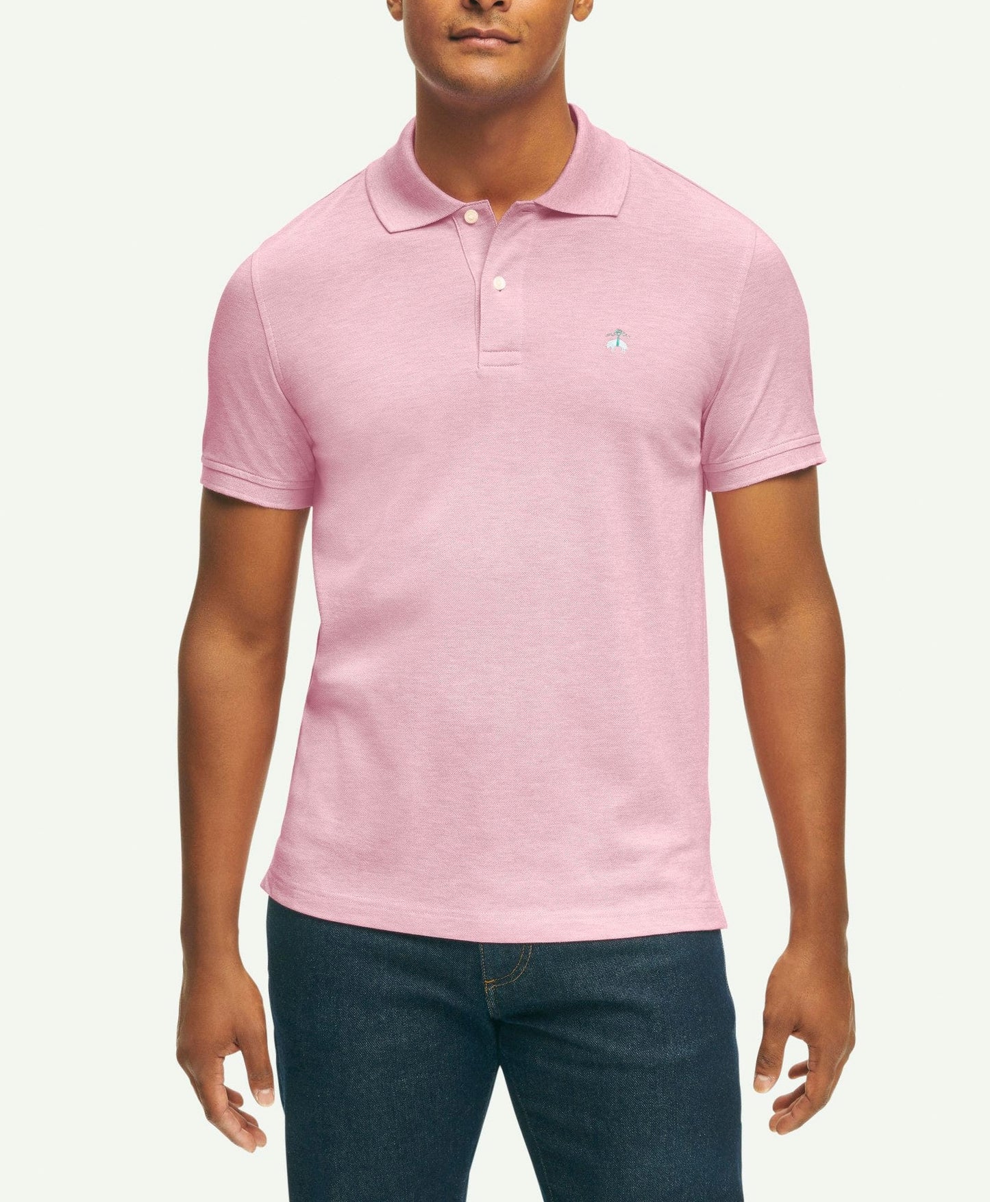 Camiseta Polo Brooks Brothers 🐑 color rosado claro Talla S y L Entalle Slim Fit (ver descripción)
