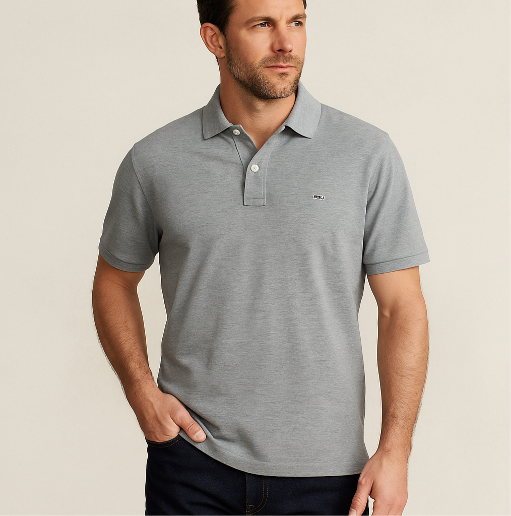 Camiseta Polo Vineyard Vines 🐳 Color gris claro Talla L Entalle Regular