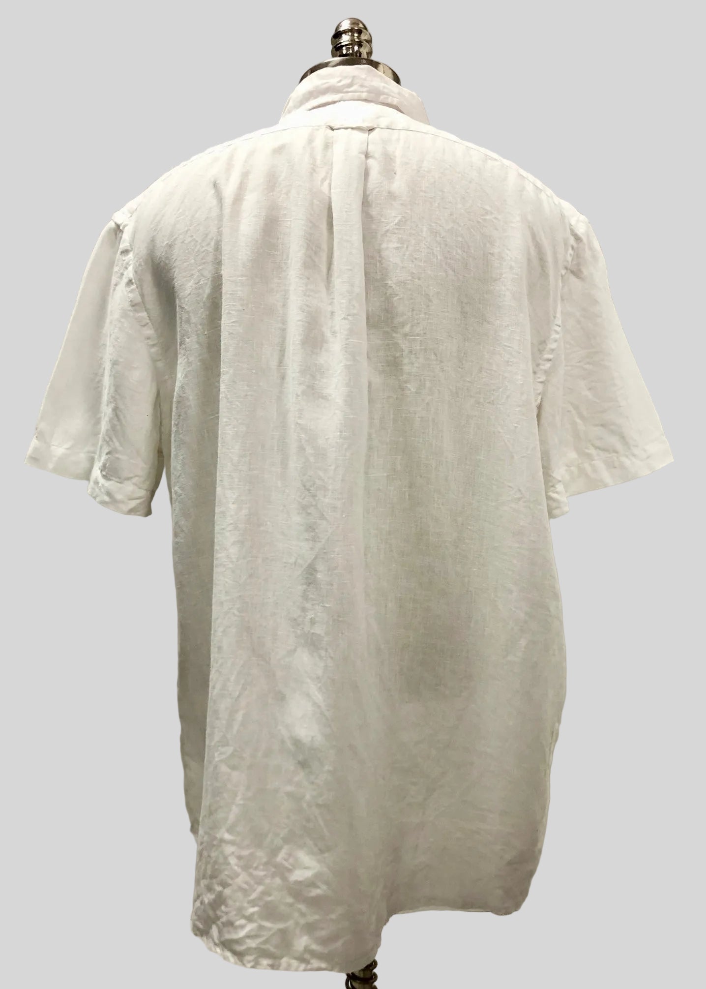 Camisa Polo Ralph Lauren 🏇🏼 de Lino en color blanco Talla XL Entalle Regular (ver descripción)