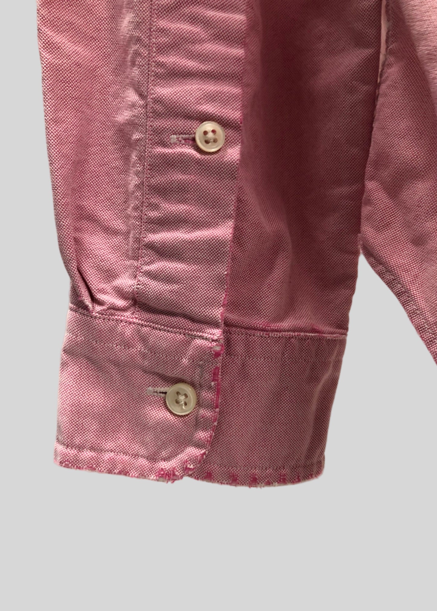 Camisa de botones Polo Ralph Lauren 🏇🏼 Oxford en color Rosado oscuro Talla M Entalle regular (ver descripción)