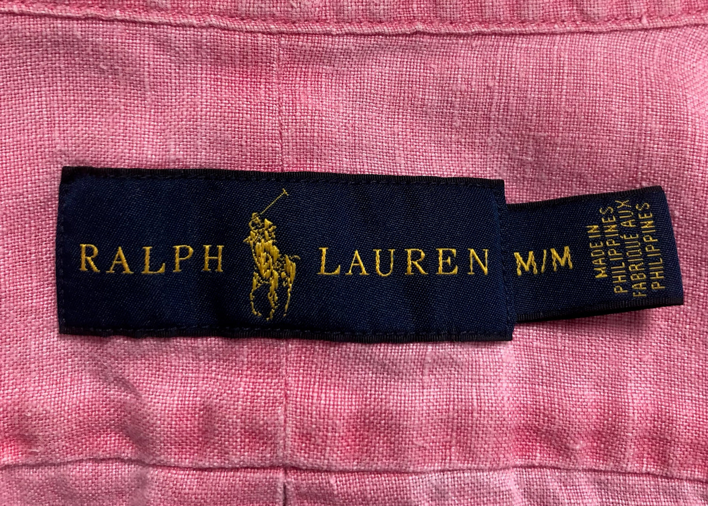 Camisa de botones Polo Ralph Lauren 🏇🏼 de Lino en color rosado Talla M Entalle Regular