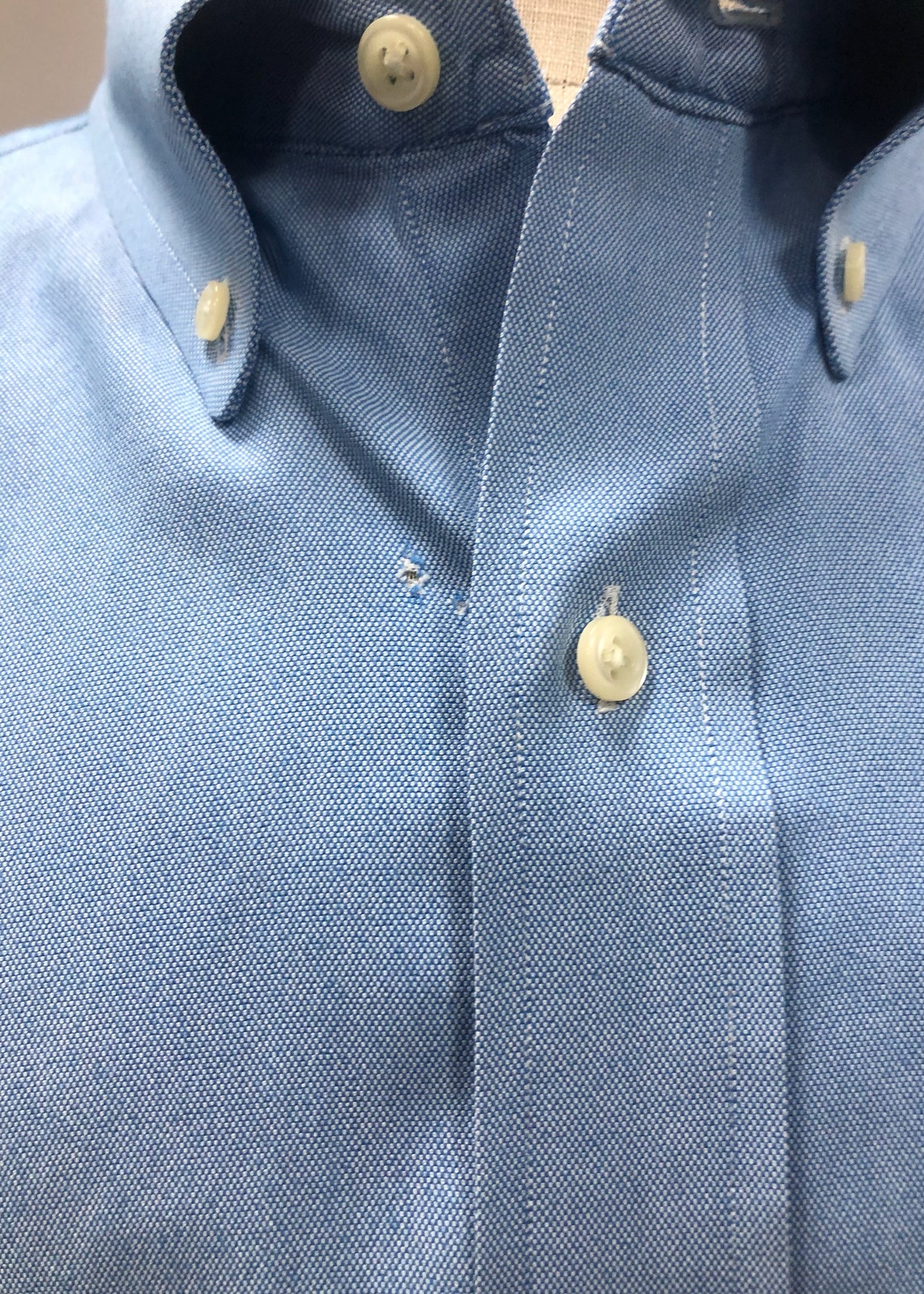 Camisa de botones Polo Ralph Lauren 🏇🏼 Oxford en color Celeste Talla XXL Entalle Regular (ver descripción)