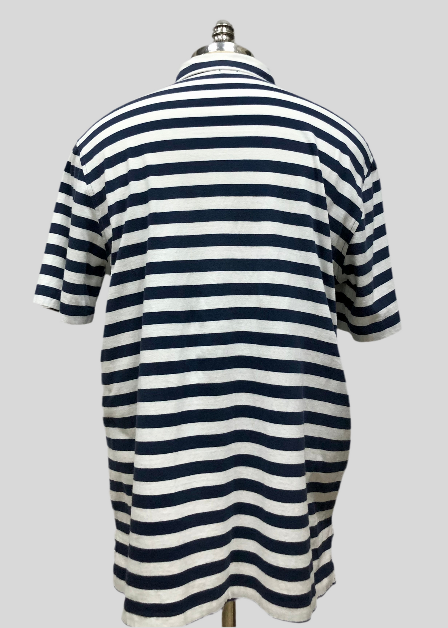 Camiseta Polo Ralph Lauren 🏇🏼 de rayas en color azul y blanco Talla L Entalle Regular (ver descripción)