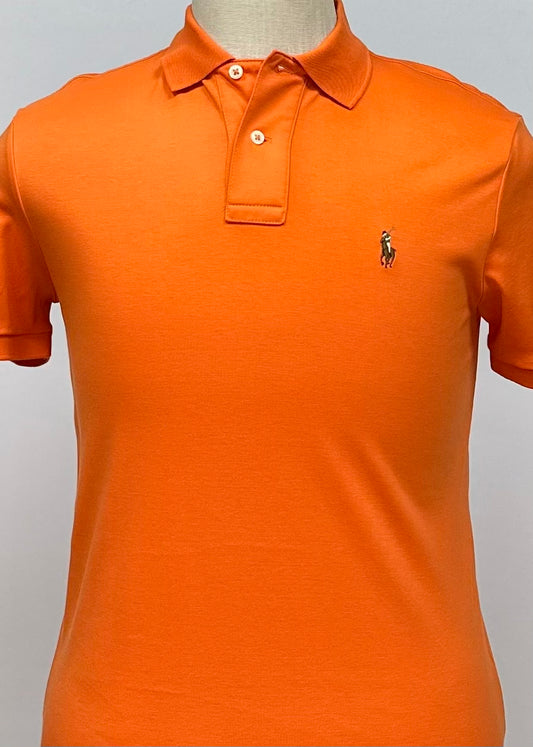 Camiseta Polo Ralph Lauren 🏇🏼color naranja intenso Talla S Entalle Regular