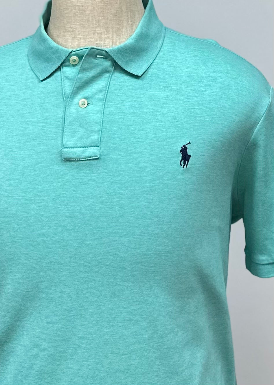 Camiseta Polo Ralph Lauren 🏇🏼color turquesa Talla L Entalle Clásico