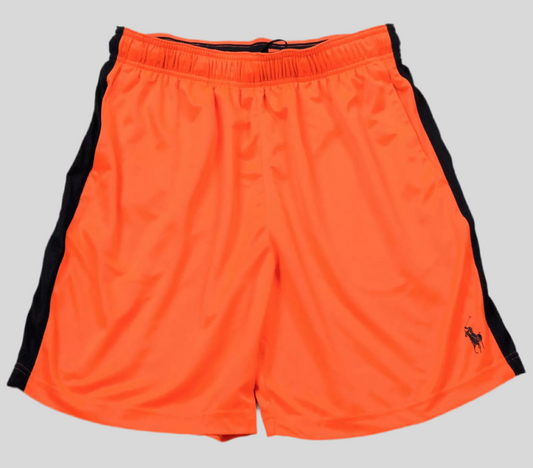 Short Deportivo Polo Ralph Lauren 🏇 Tela performance color naranja neón talla M