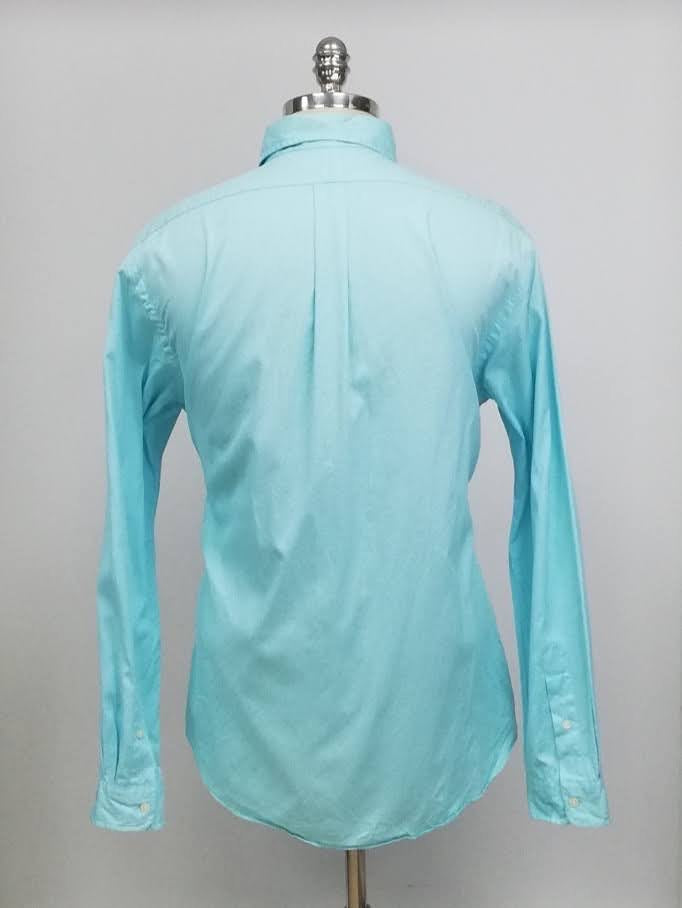 Camisa de botones Polo Ralph Lauren 🏇🏼 Algodon ligero en color turquesa Talla L Entalle Clásico