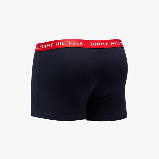 Paquete de 3 Boxer Briefs Tommy Hilfiger 🇺🇸 Tela algodón stretch color azul navy Talla S