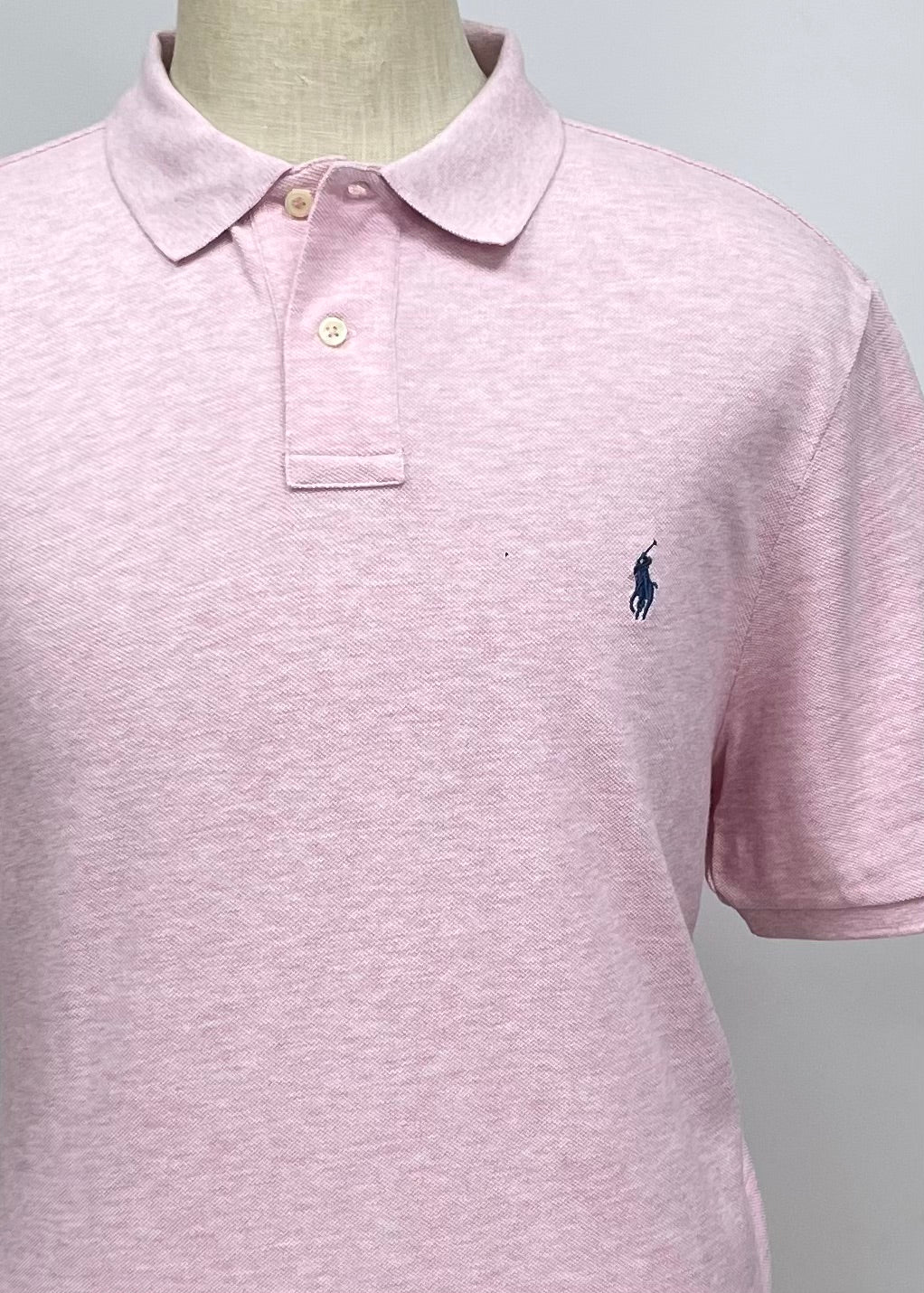 Camiseta Polo Ralph Lauren 🏇🏼color rosado claro Talla XL Entalle Clásico