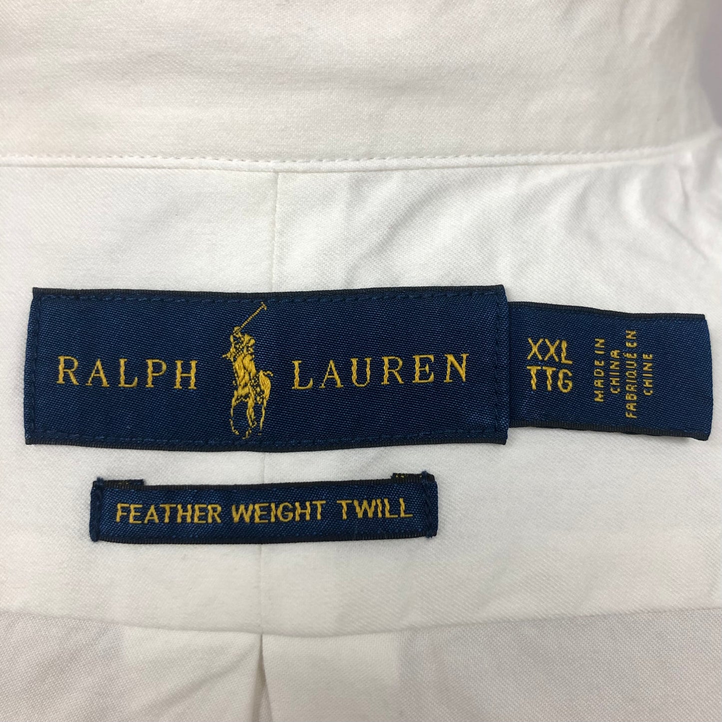 Camisa de botones Polo Ralph Lauren 🏇🏼  en color blanco Talla XXL Entalle Regular
