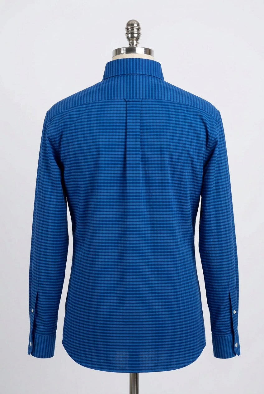 Camisa de botones Brooks Brothers 🐑 de cuadros gingham en azul y negro Talla XXL Entalle Regular