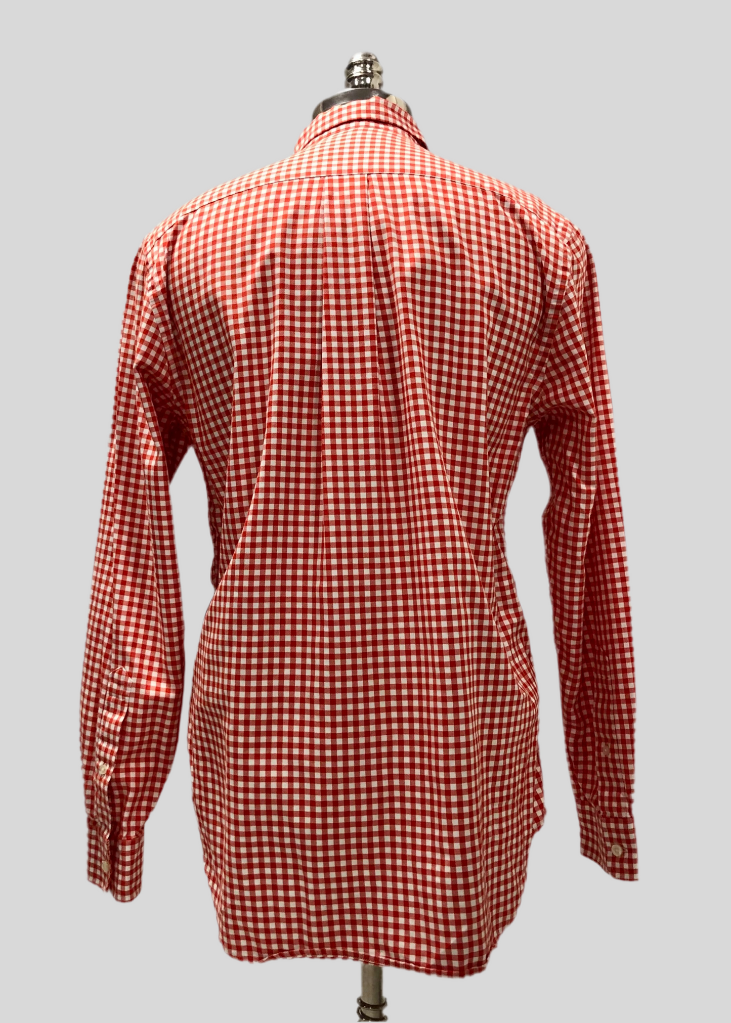 Camisa de botones Vineyard Vines 🐳 de cuadros gingham en color naranja y blanco Talla M Entalle Slim Fit