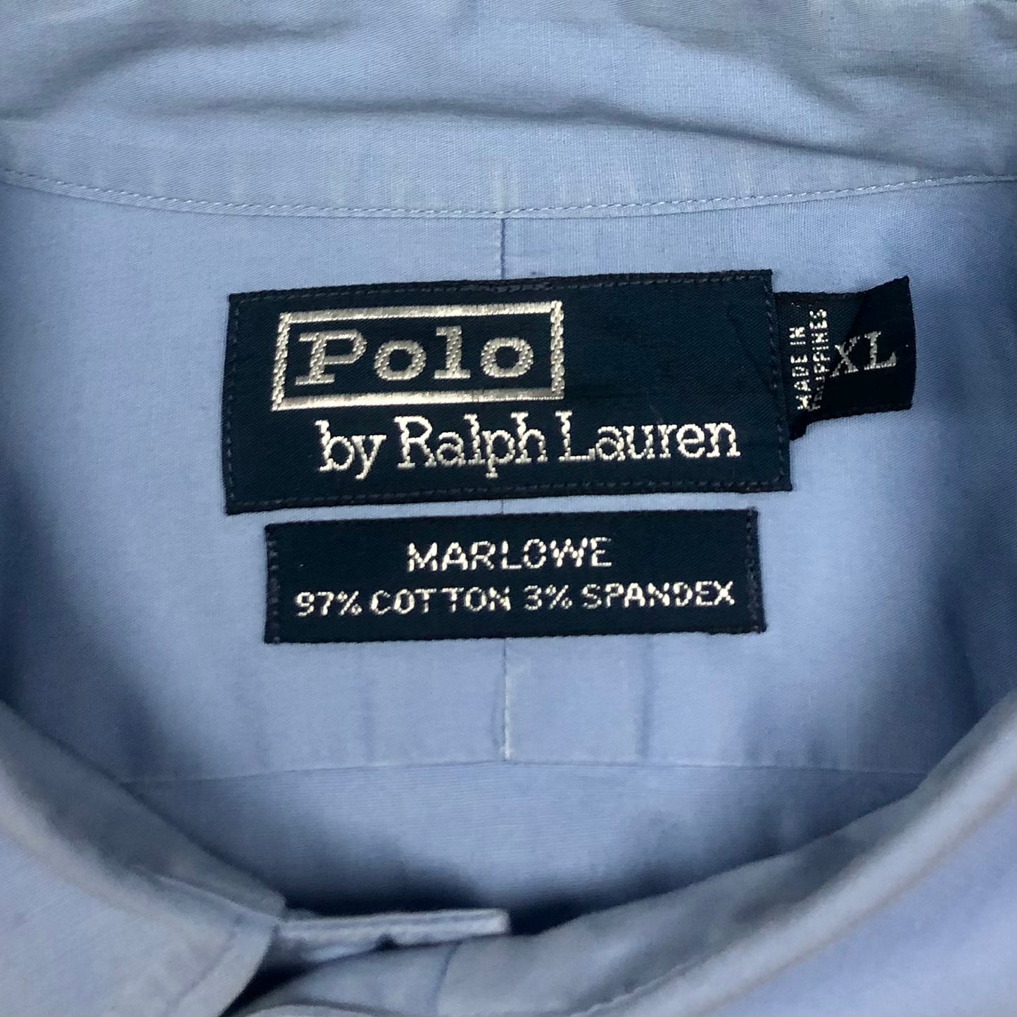 Camisa de botones Polo Ralph Lauren 🏇🏼 en color celeste Talla XL Entalle Clásico