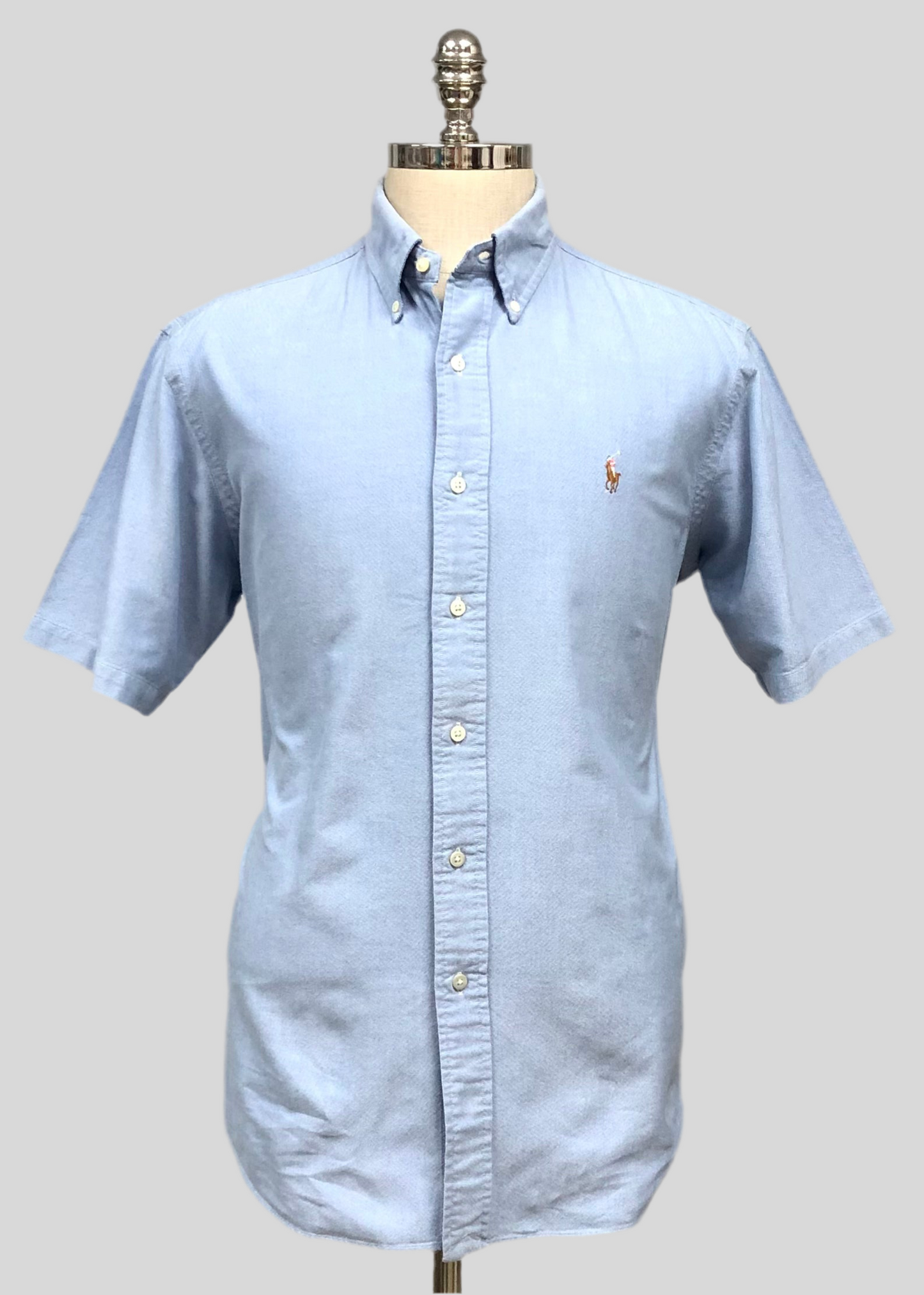 Camisa de botones en color celeste Oxford Polo Ralph Lauren 🏇🏼 Talla S Entalle Regular (ver descripción)