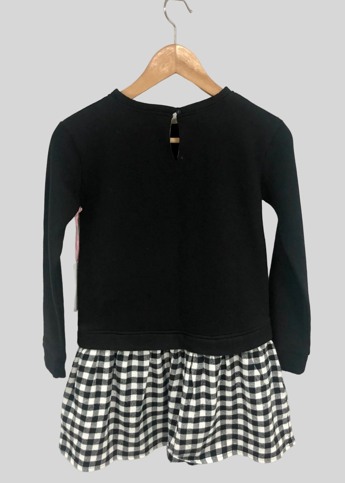 Vestido de niña Vineyard Vines 🐳 color negro con cuadros gingham en blanco y negro Talla M Entalle Regular