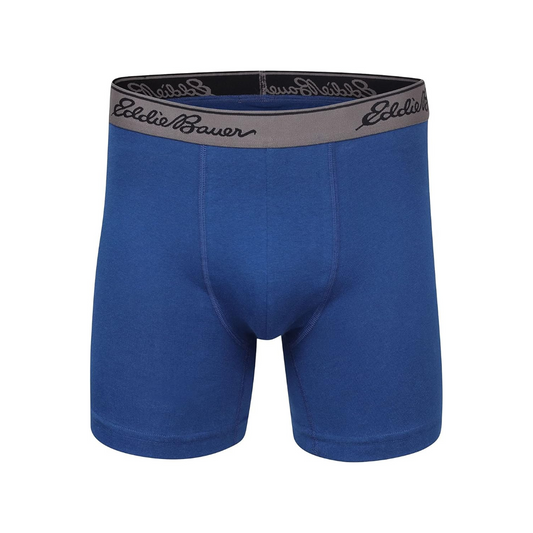 Boxers Briefs marca Eddie Bauer Microfibra - Tela dry-fit en color azul Talla L