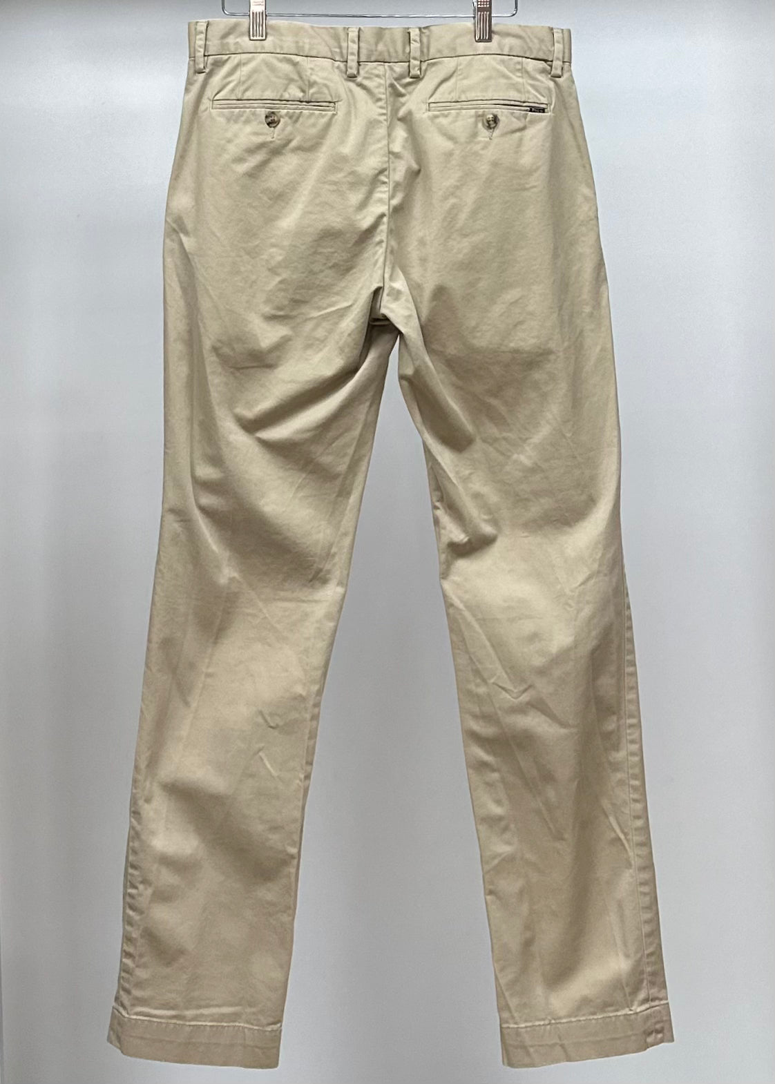 Pantalon casual Polo Ralph Lauren 🏇🏼color crema Talla 32x32 Corte Stretch Slim Fit