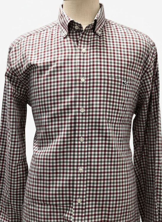 Camisa de botones Vineyard Vines 🐳 de cuadros en color verde oscuro, rojo oscuro y blanco Talla XL Entalle Slim Fit