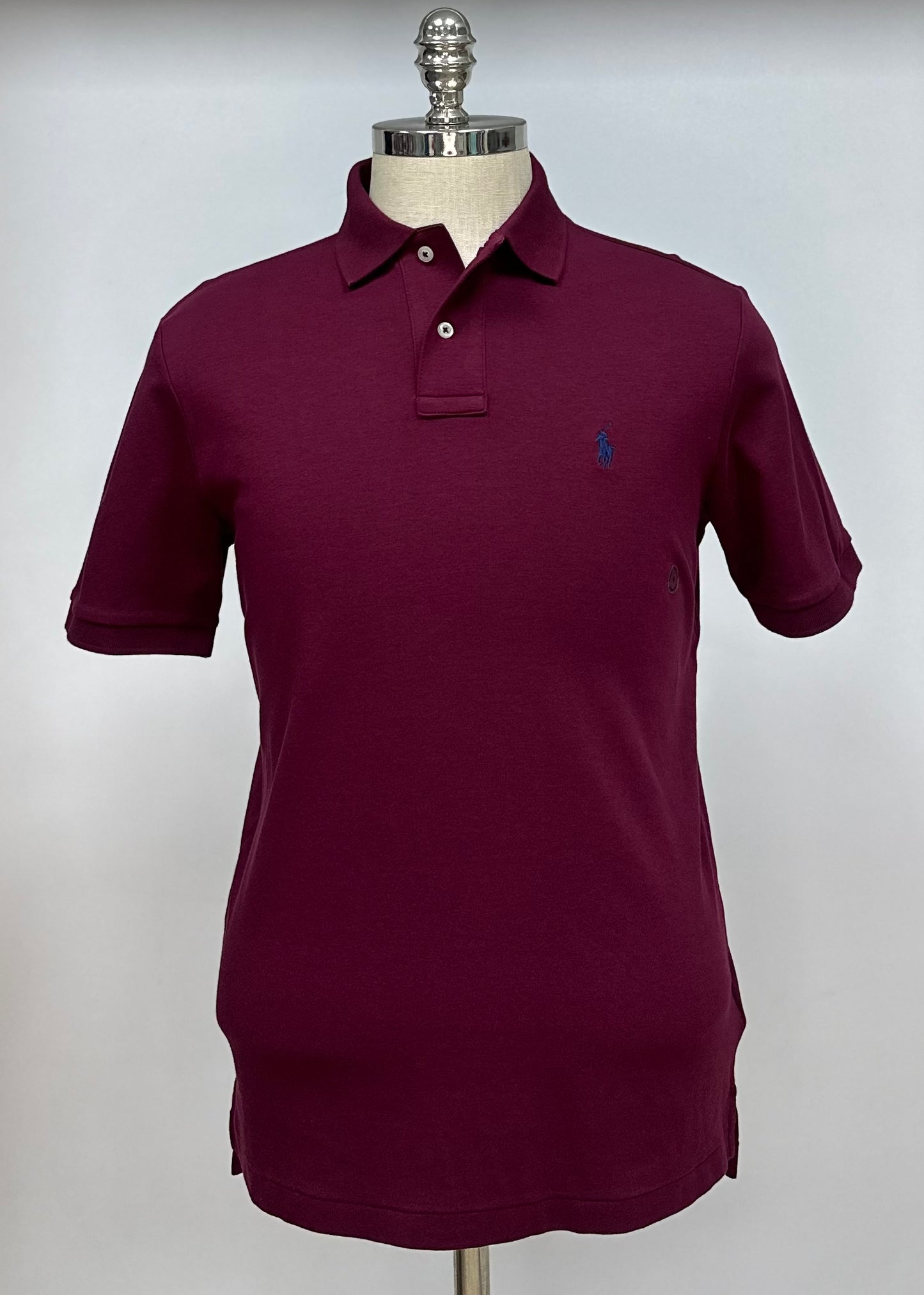 Camiseta Polo Ralph Lauren 🏇🏼 Pima color rojo oscuro Talla M, L, XL y XXL Entalle Regular