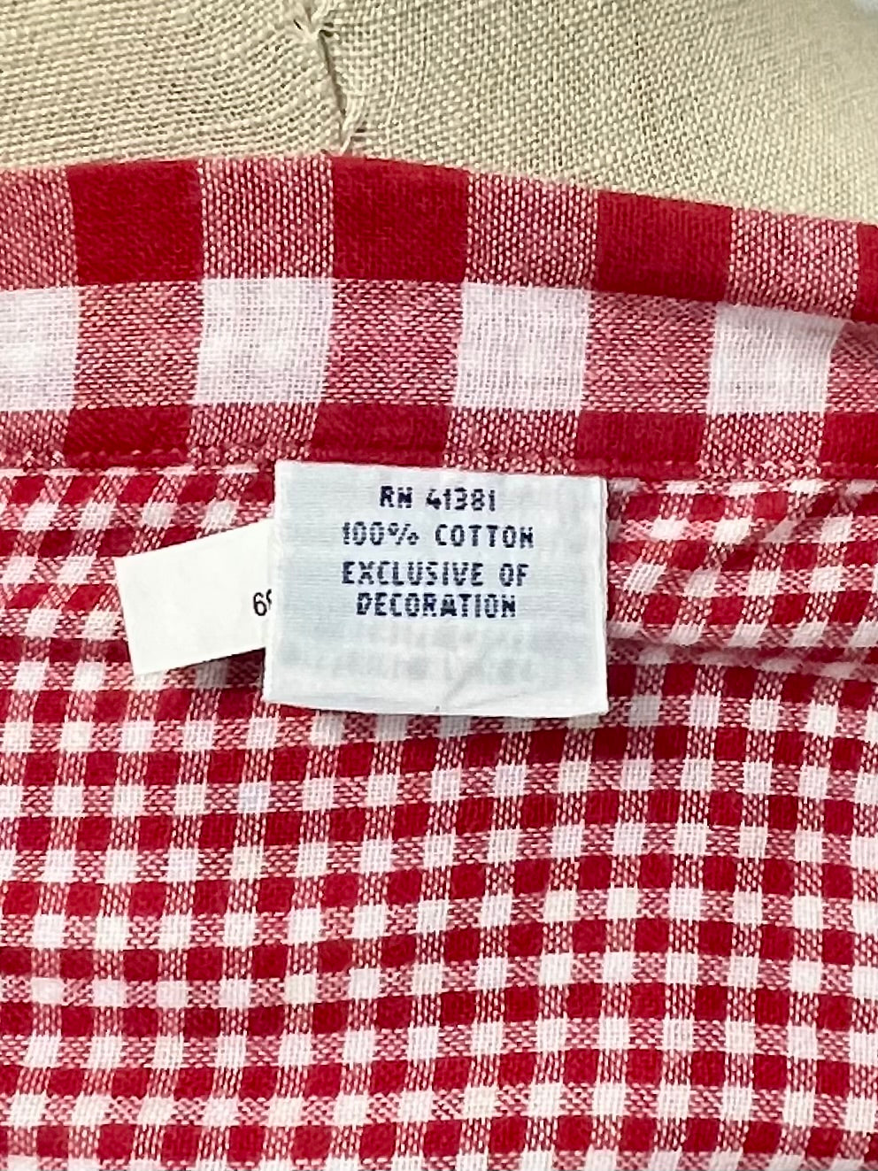 Camisa de botones Polo Ralph Lauren 🏇🏼 Forrada de cuadros gingham rojo y blanco Talla L Entalle Regular