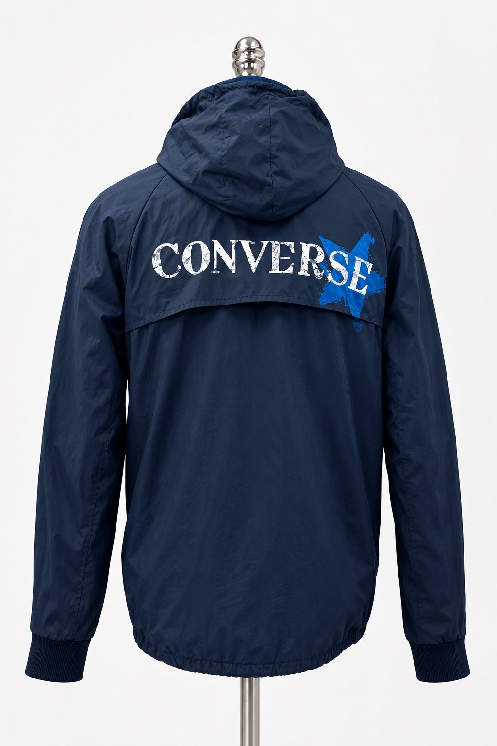 Jacket con capucha Converse ⭐️ color azul navy con zíper completo Talla S