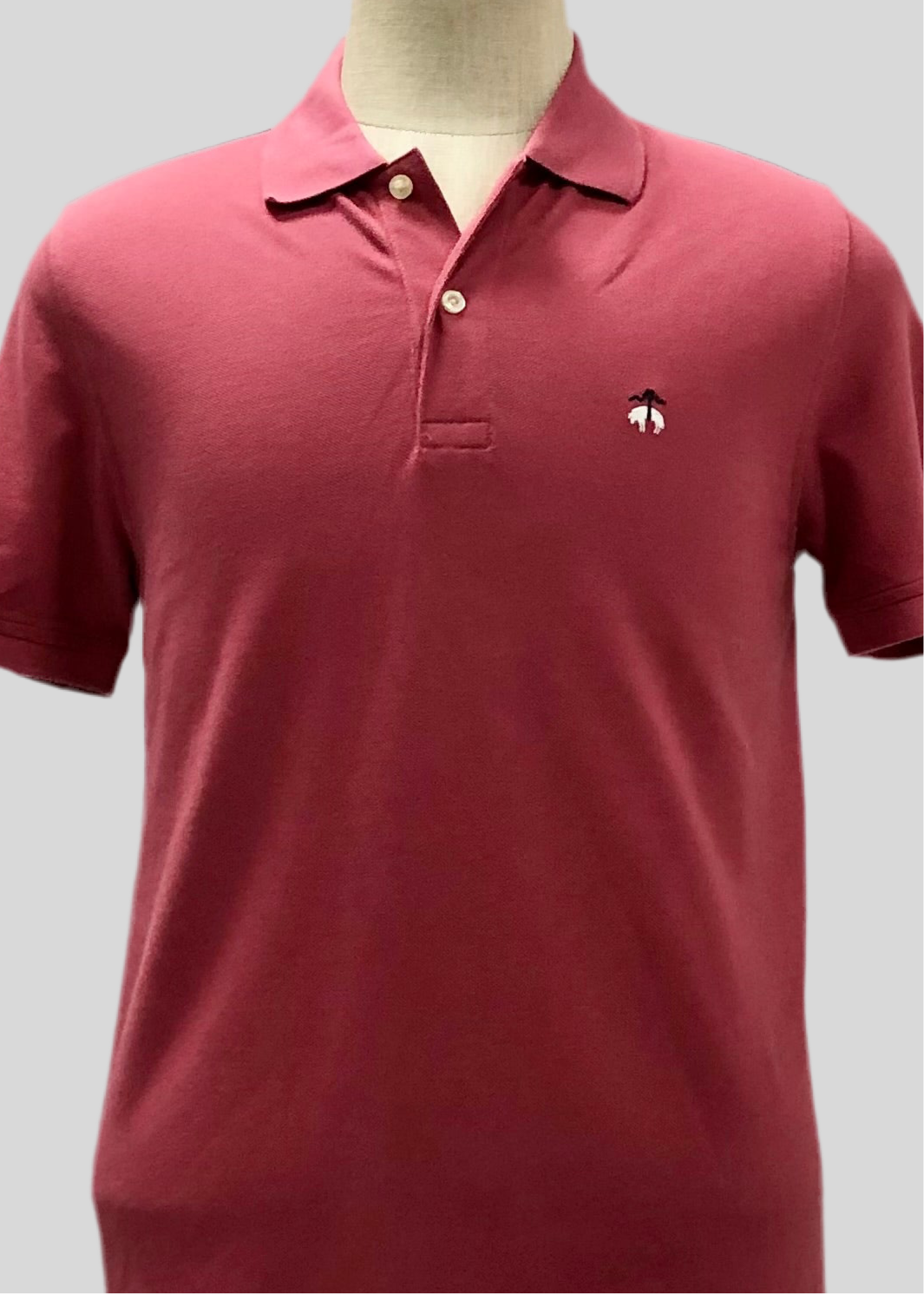 Camiseta Polo Brooks Brothers 🐑 color rosado oscuro Talla M Entalle Slim Fit