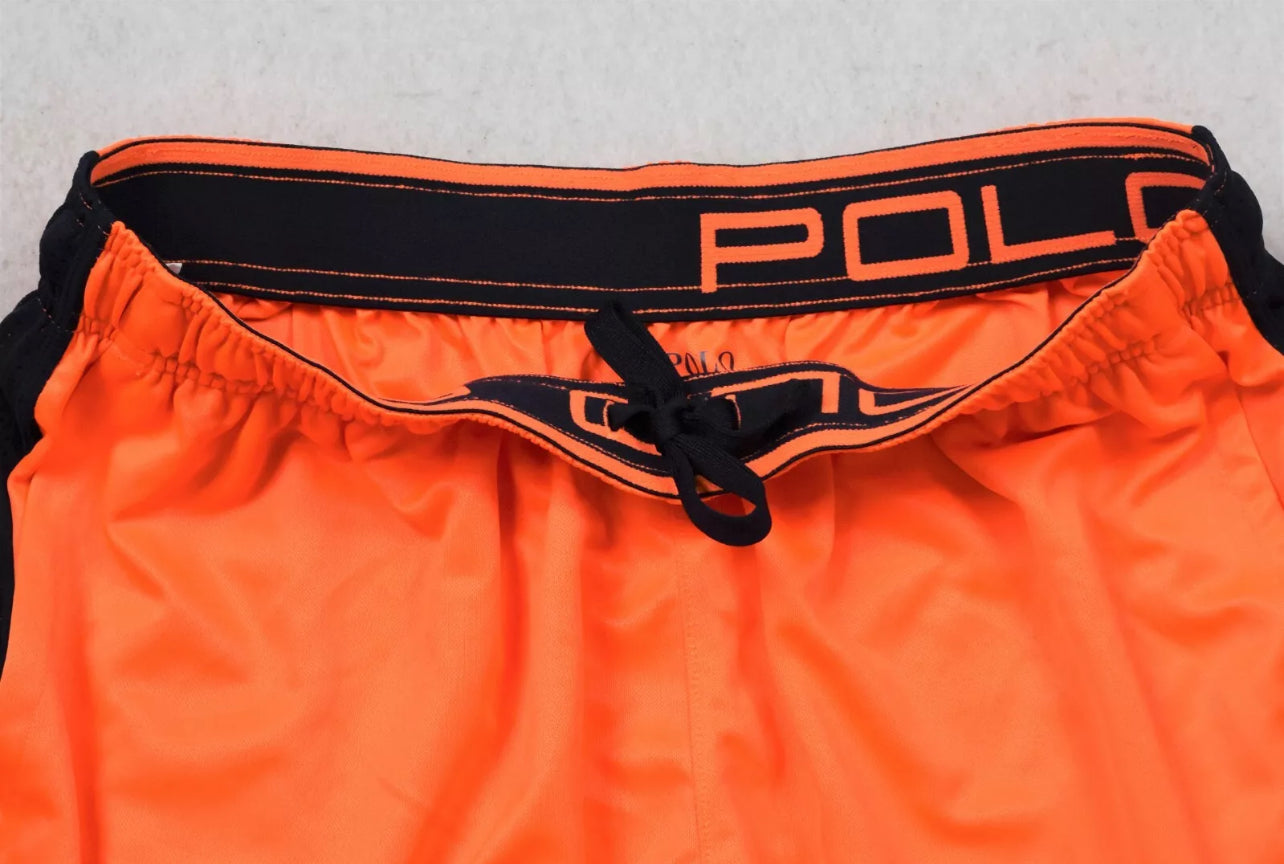 Short Deportivo Polo Ralph Lauren 🏇 Tela performance color naranja neón talla M