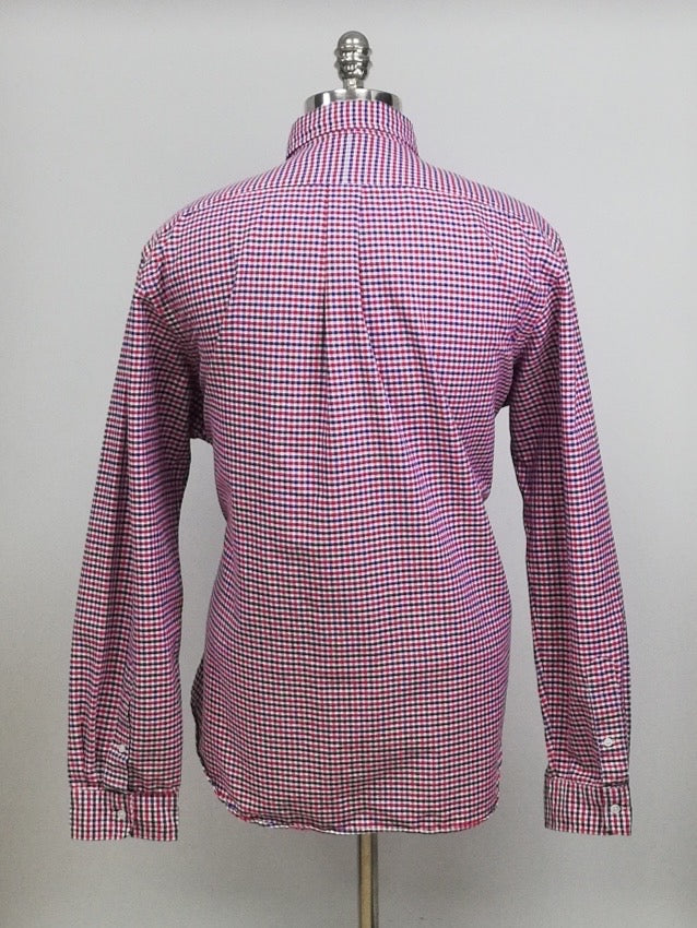 Camisa Polo Ralph Lauren 🏇🏼 Oxford de cuadros gingham rojo, azul y blanco Talla XXL Entalle Regular