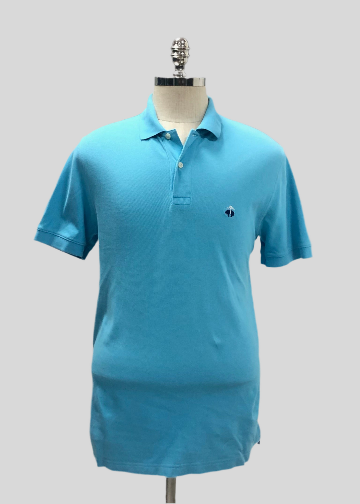 Camiseta Polo Brooks Brothers 🐑 color turquesa Talla L Entalle Slim Fit (ver descripción)