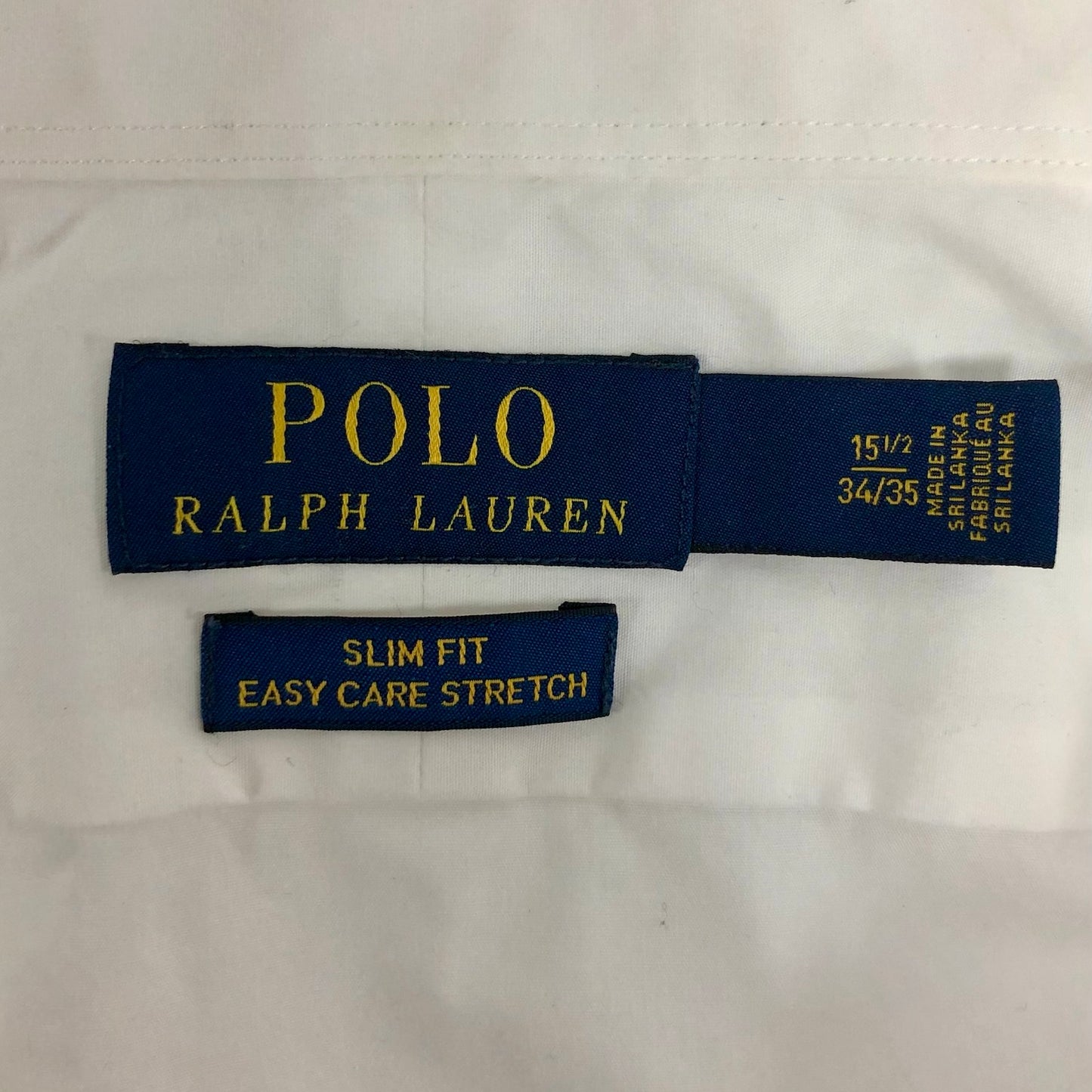 Camisa de botones Polo Ralph Lauren 🏇🏼  en color blanco Talla M Entalle Slim Fit (ver descripción)