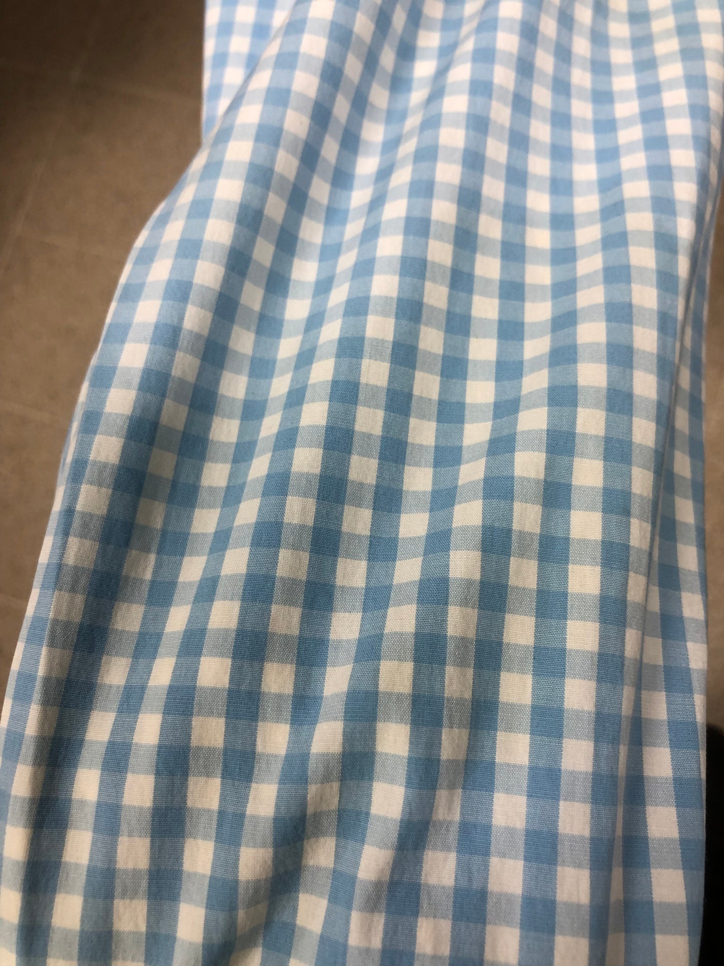 Camisa Vineyard Vines 🐳 de cuadros gingham en color celeste claro y blanco Talla L Entalle Clasico (ver descripción)