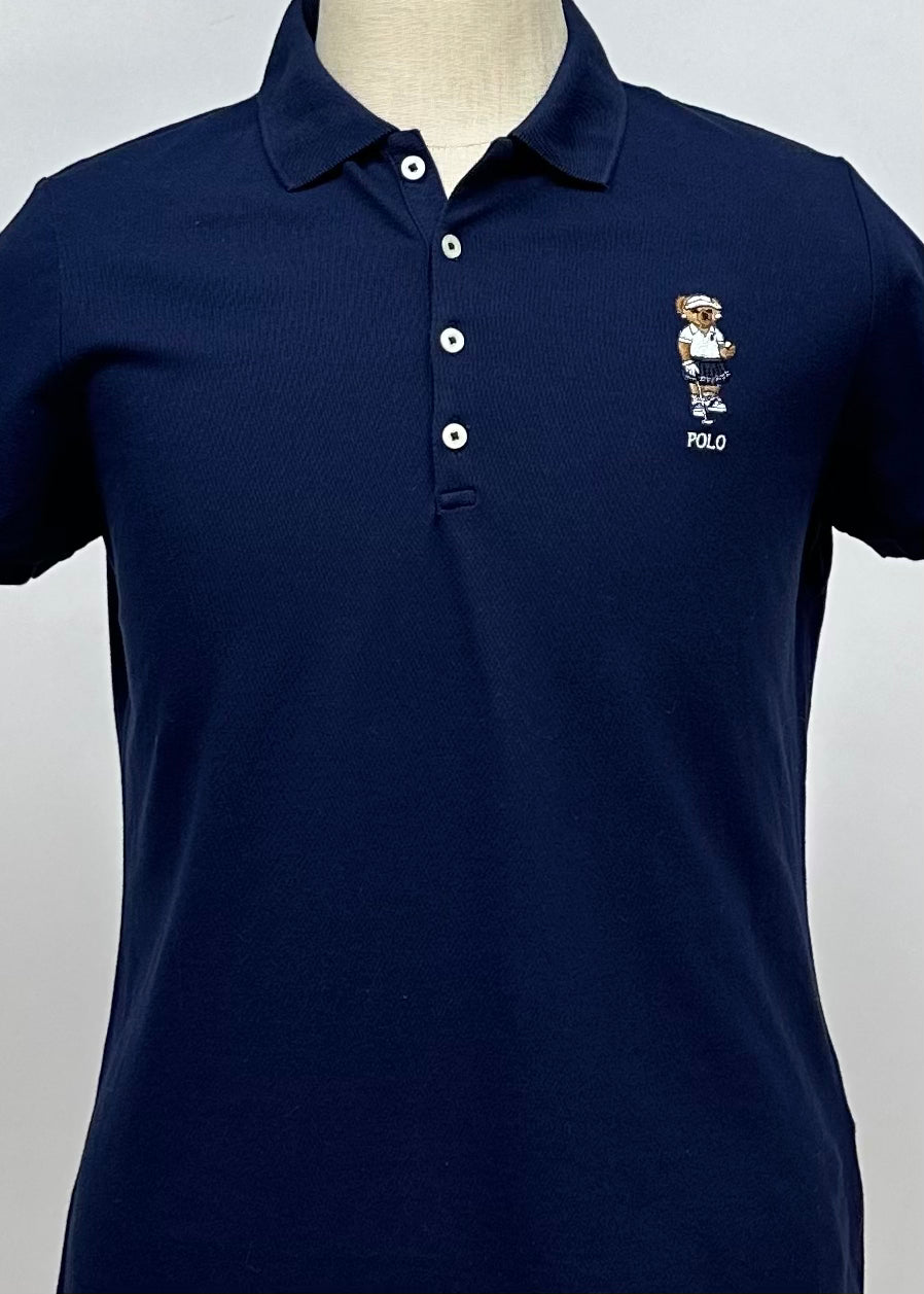 Camiseta de mujer Polo Ralph Lauren 🏇🏼 color azul navy con logo de Polo Bear Talla L y XL Entalle Regular