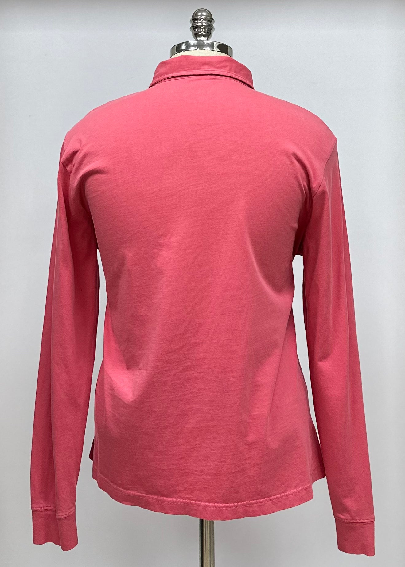 Camiseta Polo Vineyard Vines 🐳 color rosado magenta manga larga Talla L Entalle Regular