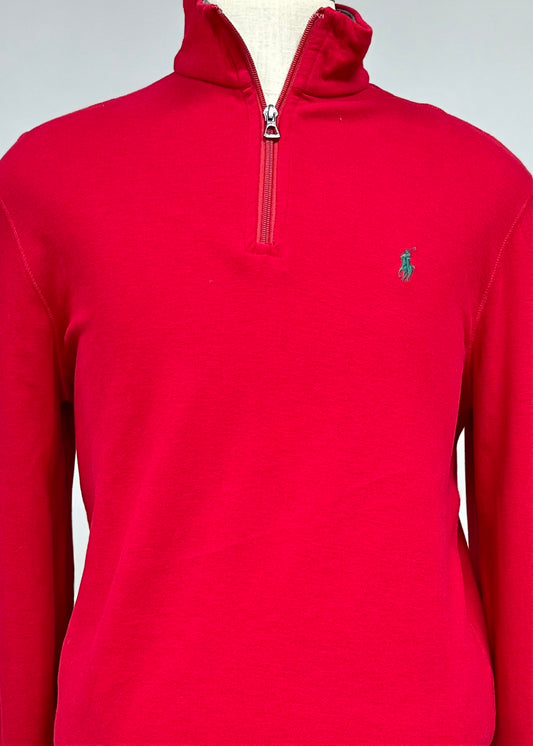 Sueter Jersey Polo Ralph Lauren 🏇🏼 color rojo con logo verde Talla M