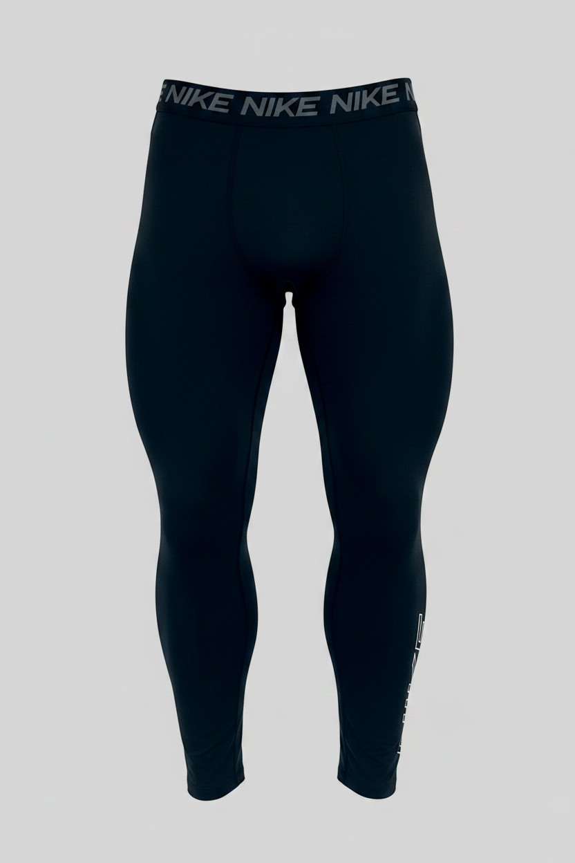 Malla de entrenamiento licra Nike ✔️ Pro Dri-FIT para hombre en Color negro y logo en blanco Talla L