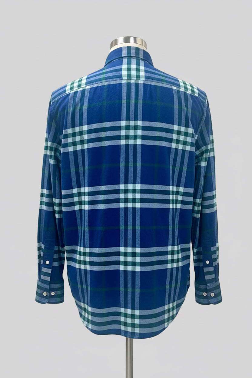 Camisa de botones Vineyard Vines 🐳 de cuadros en color azul, verde y blanco Talla L Entalle Slim Fit
