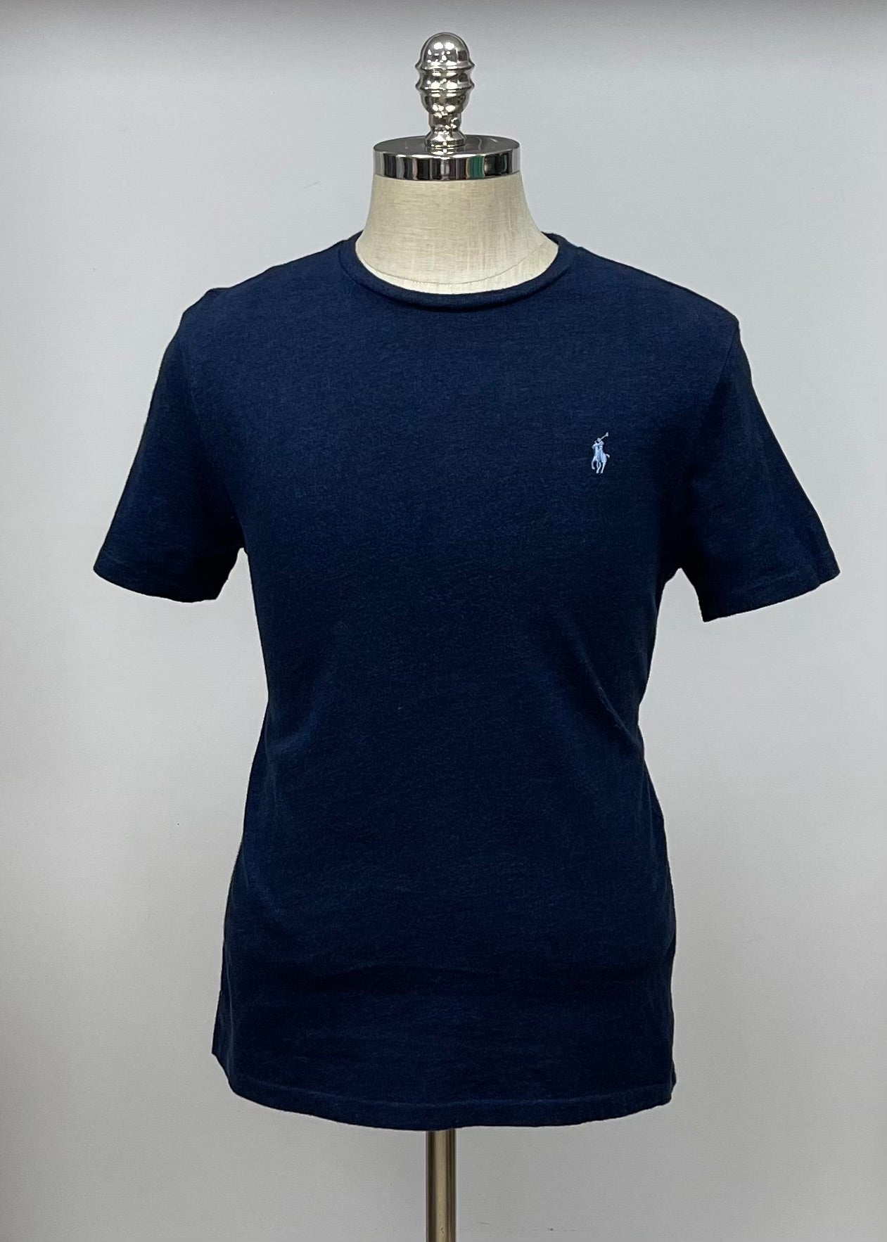 Camiseta cuello Redondo Polo Ralph Lauren 🏇🏼 color azul oscuro manga corta Talla Medium Entalle Regular