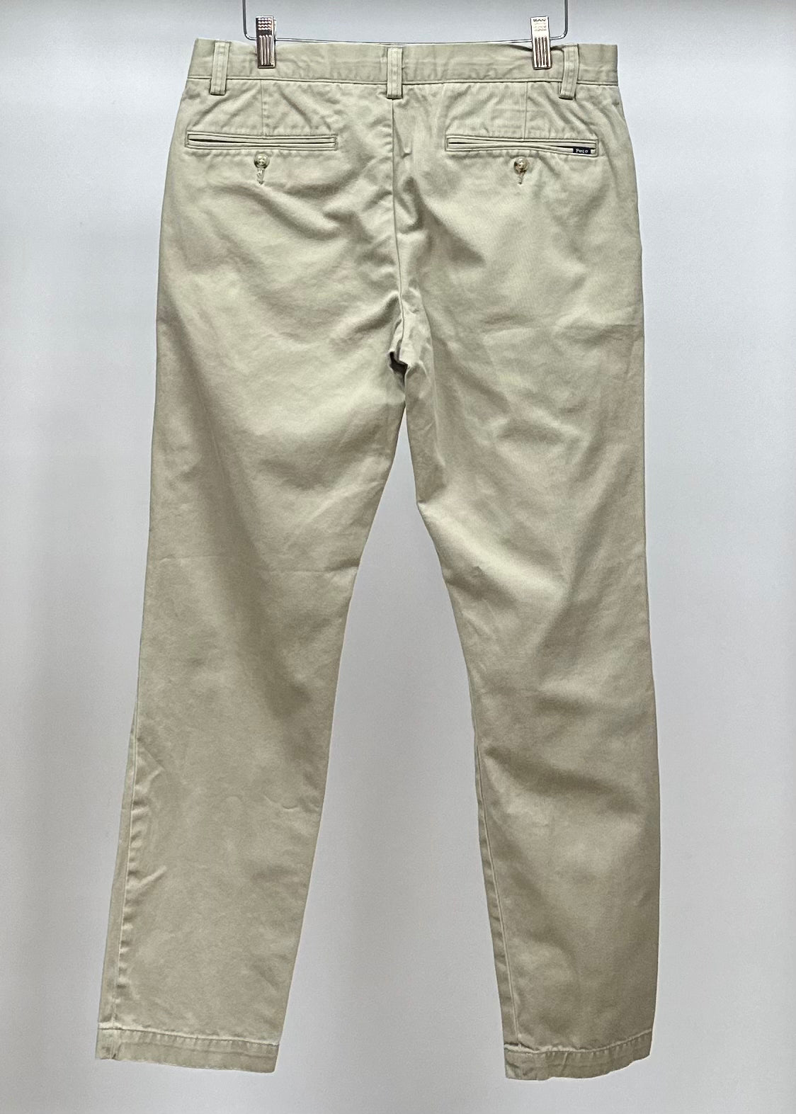 Pantalon casual Polo Ralph Lauren 🏇🏼color crema Talla 32x30 Corte Slim Fit