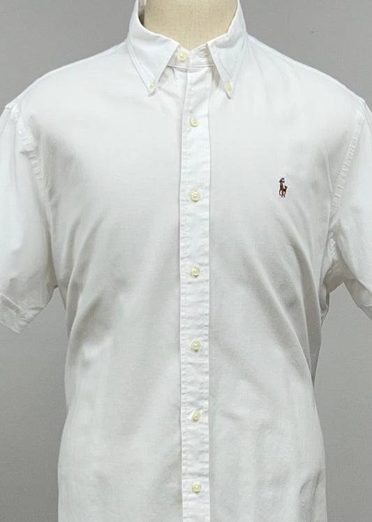 Camisa de botones Polo Ralph Lauren 🏇🏼 Oxford en color blanco Talla XL Entalle Regular