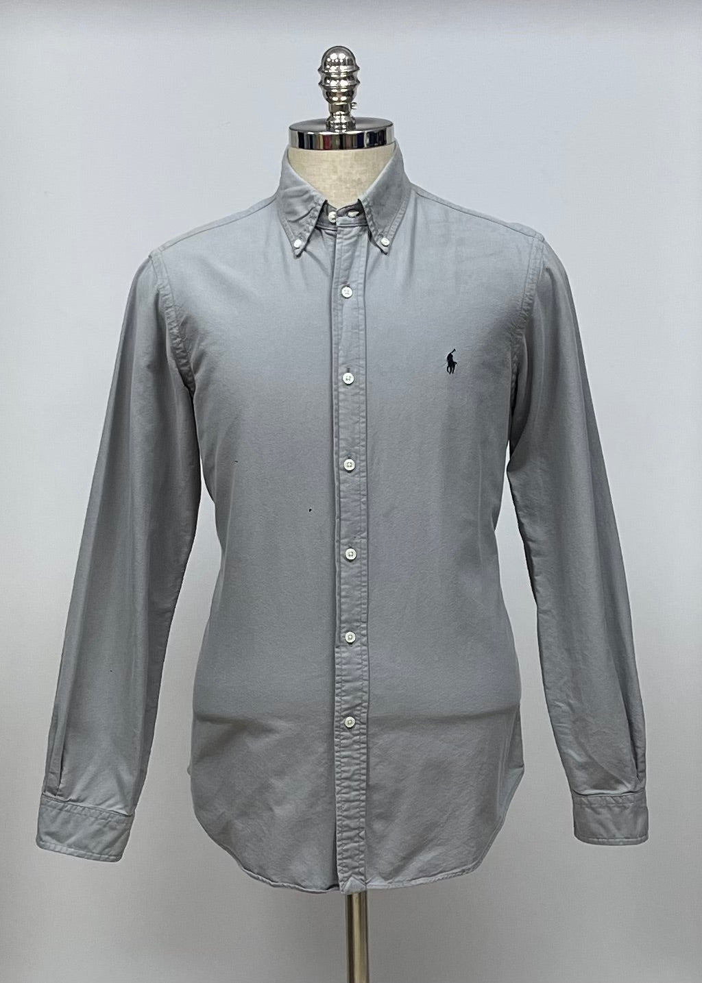 Camisa de botones Polo Ralph Lauren 🏇🏼 Oxford en color gris Talla M Entalle regular