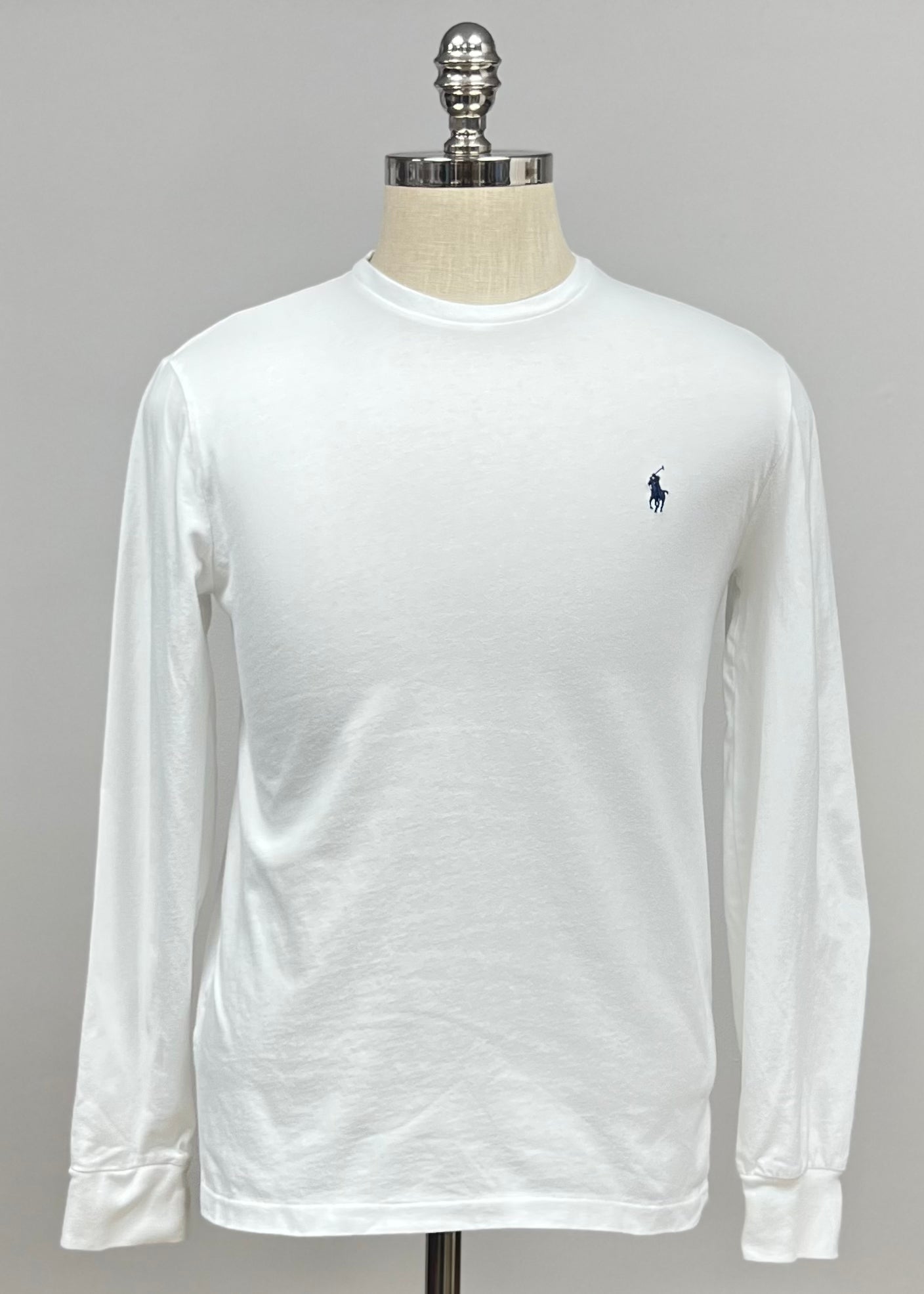 Camiseta cuello redondo Polo Ralph Lauren 🏇🏼 color blanco manga larga Talla S