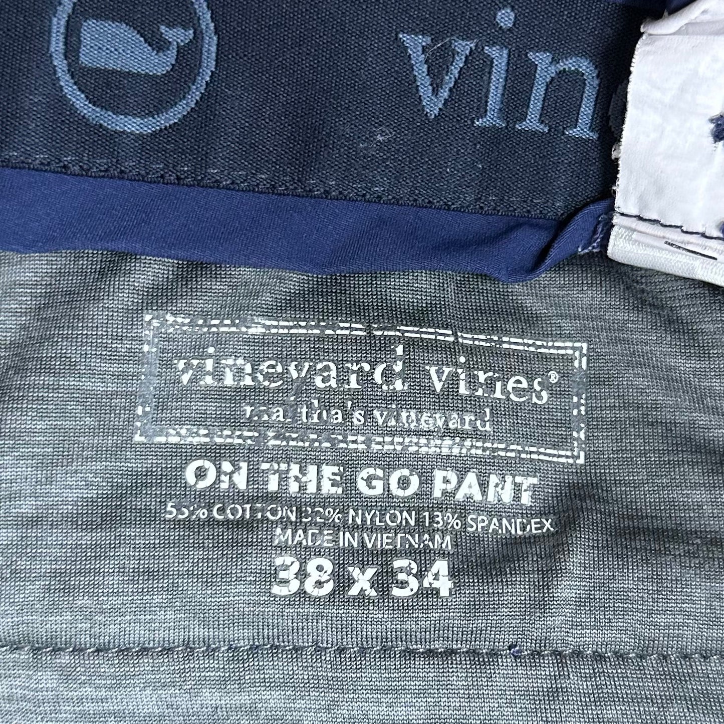 Pantalon casual Vineyard Vines 🐳 color Azul Talla 38x34 Corte Straight Fit