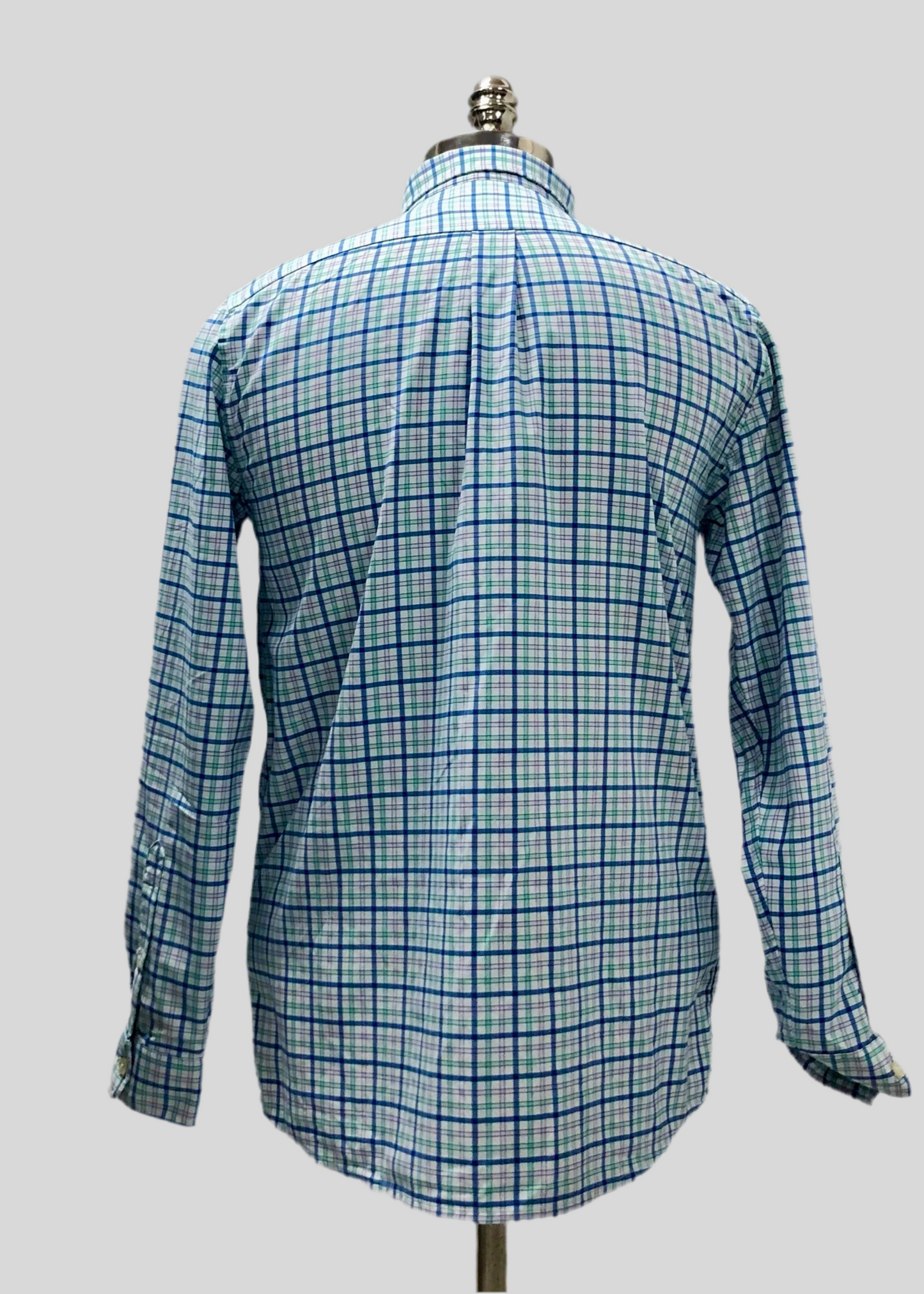 Camisa de niño Vineyard Vines 🐳 color blanco de cuadros en color turquesa, azul y rosado Talla XL Entalle Regular