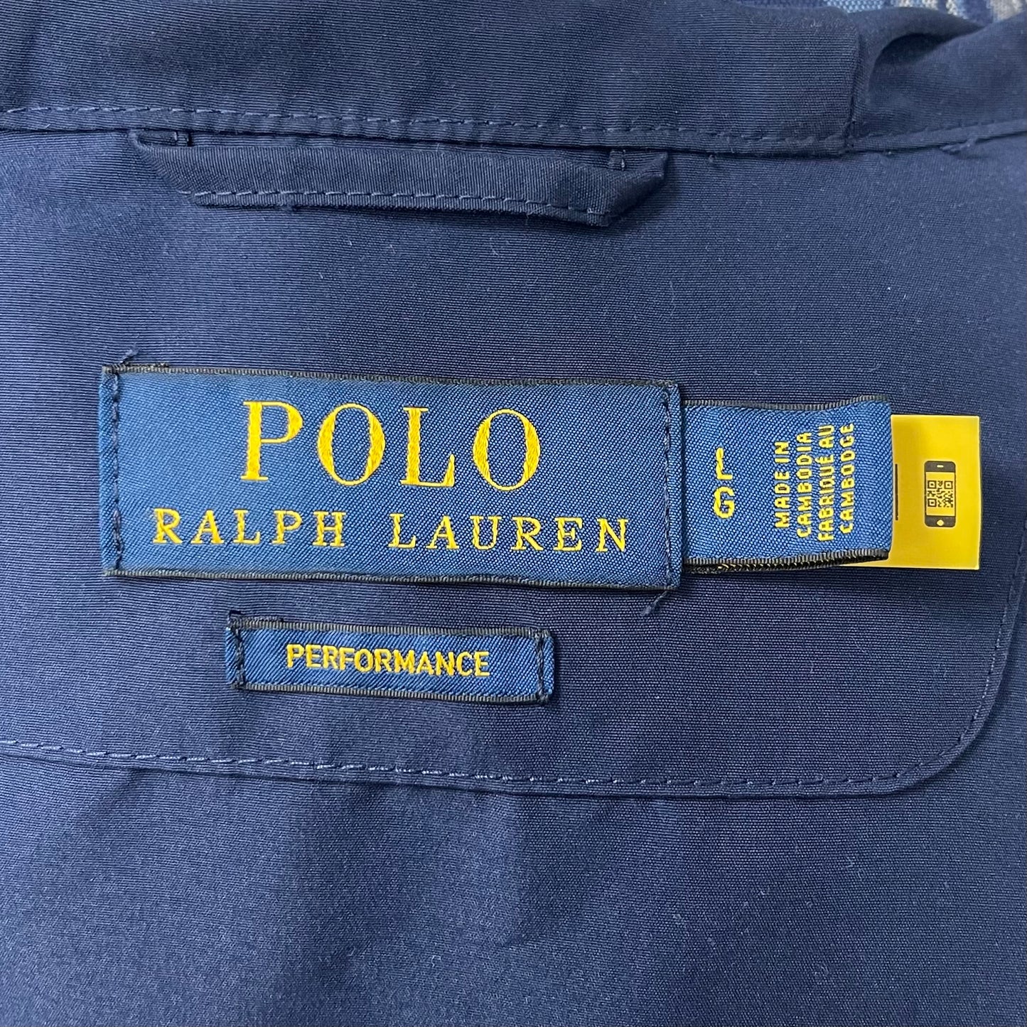 Jacket con capucha Polo Ralph Lauren 🏇🏼 color azul navy y con zíper completo y logo en color rojo Talla L