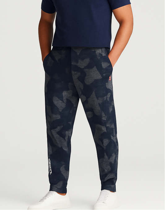 Pantalon Jogger Polo Ralph Lauren 🏇🏼 con diseño de grafiti en color gris y negro Talla XL